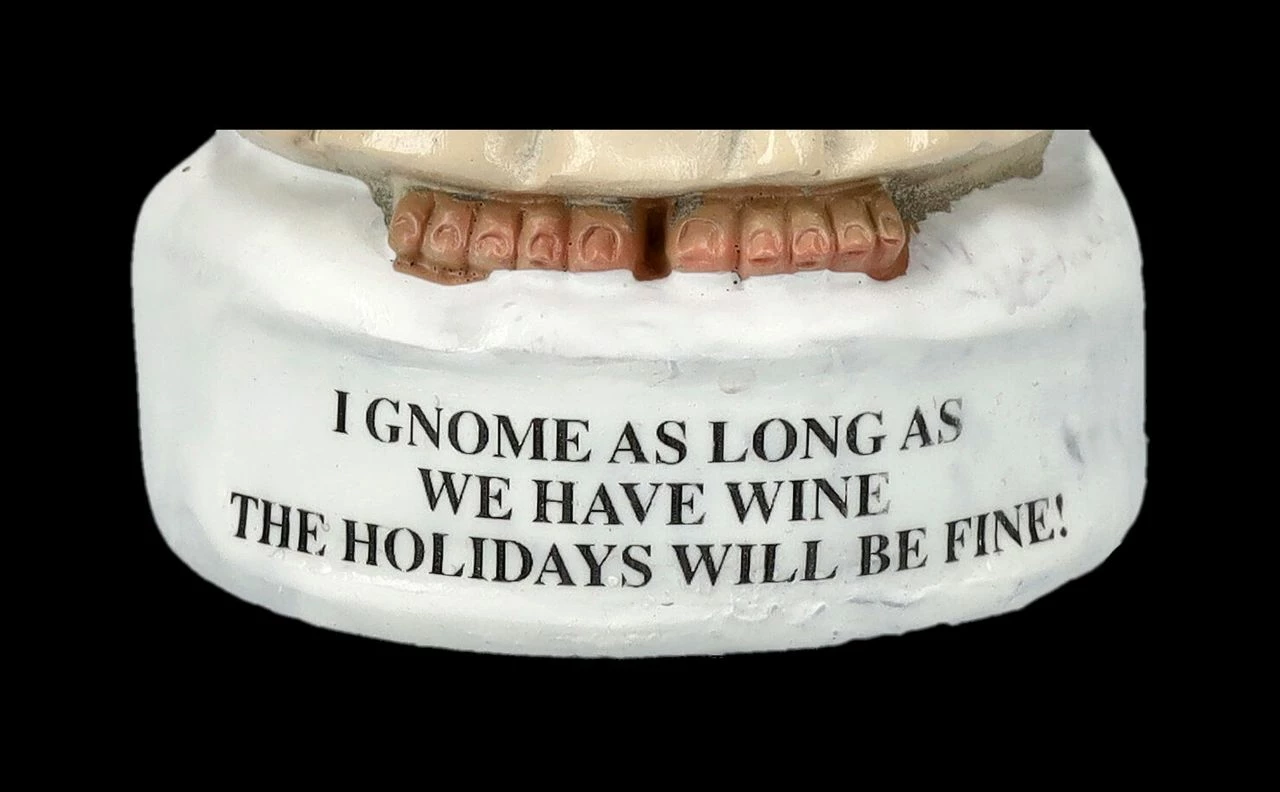 Christbaumschmuck - Gartenzwerg Engel Mit Wein – Bild 8