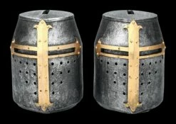 Spardose - Kreuzritterhelm 2er Set