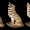 Wolf Figuren - Sitzend Heulend 3er Set