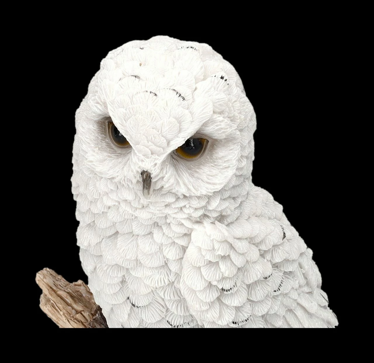 Schneeeulen Figur Sitzt Auf Ast – Bild 7