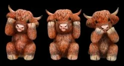 NEMESIS NOW Hochlandkuh Figuren - Nichts Böses