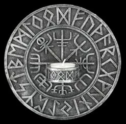Wand Teelichthalter - Wikinger Kompass Vegvisir
