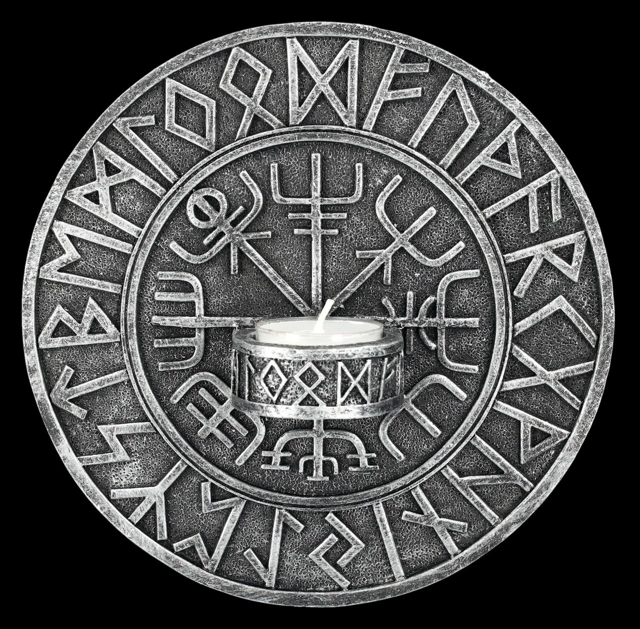 Wand Teelichthalter - Wikinger Kompass Vegvisir