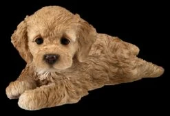 Cockapoo Welpe Figur Liegend