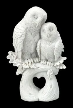 Eulen Figur Weiß - Love