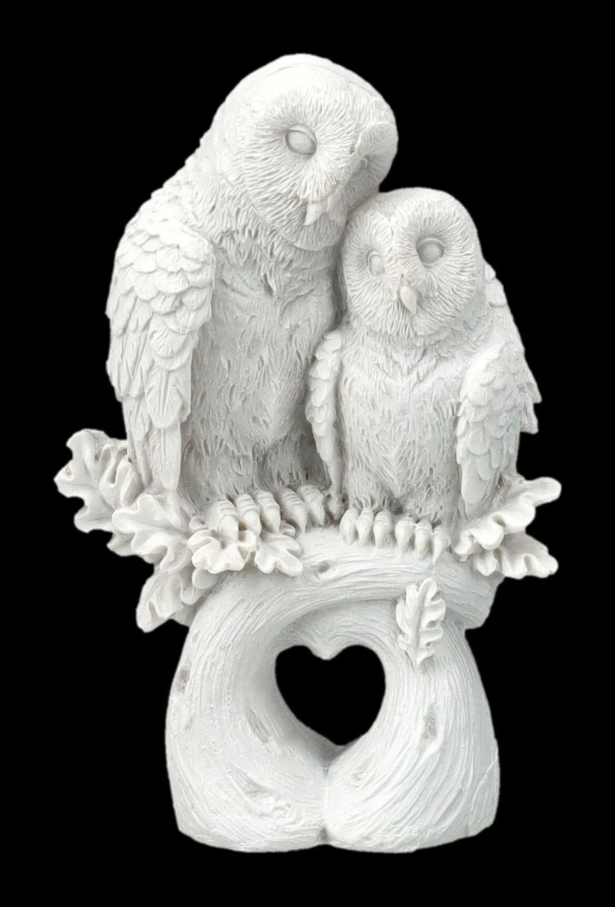 Eulen Figur Weiß - Love