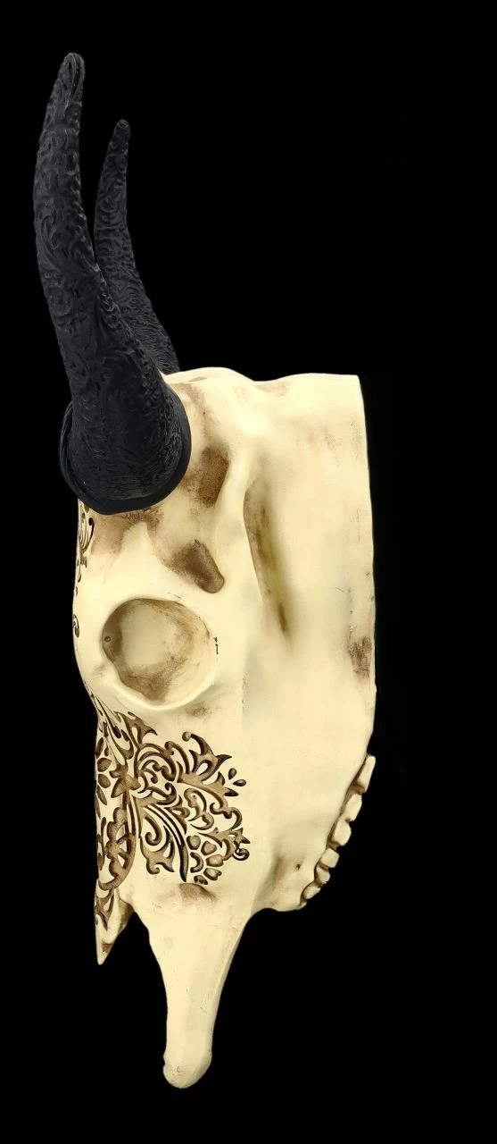Wandrelief - Rinderschädel Mit Verzierungen – Bild 7