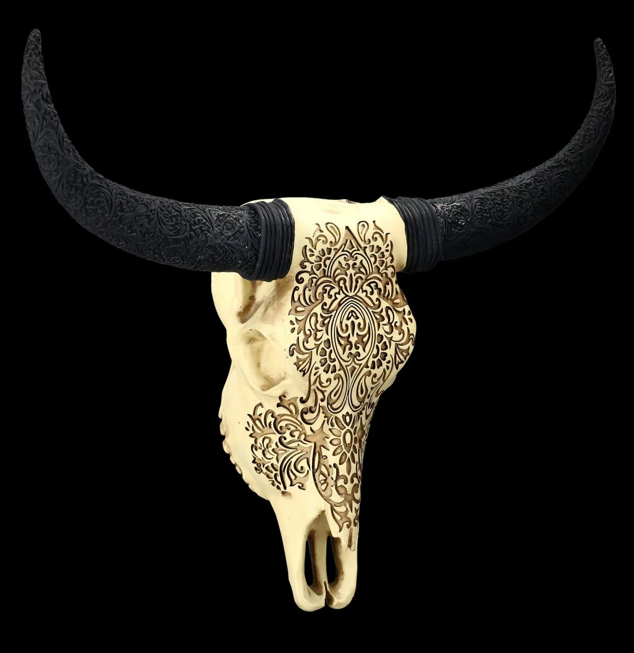 Wandrelief - Rinderschädel Mit Verzierungen – Bild 2
