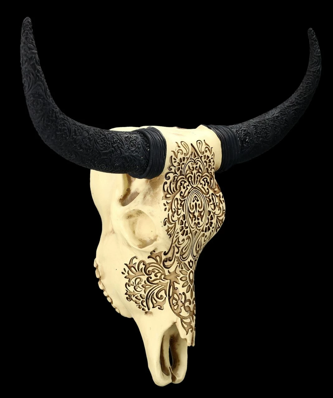 Wandrelief - Rinderschädel Mit Verzierungen – Bild 4