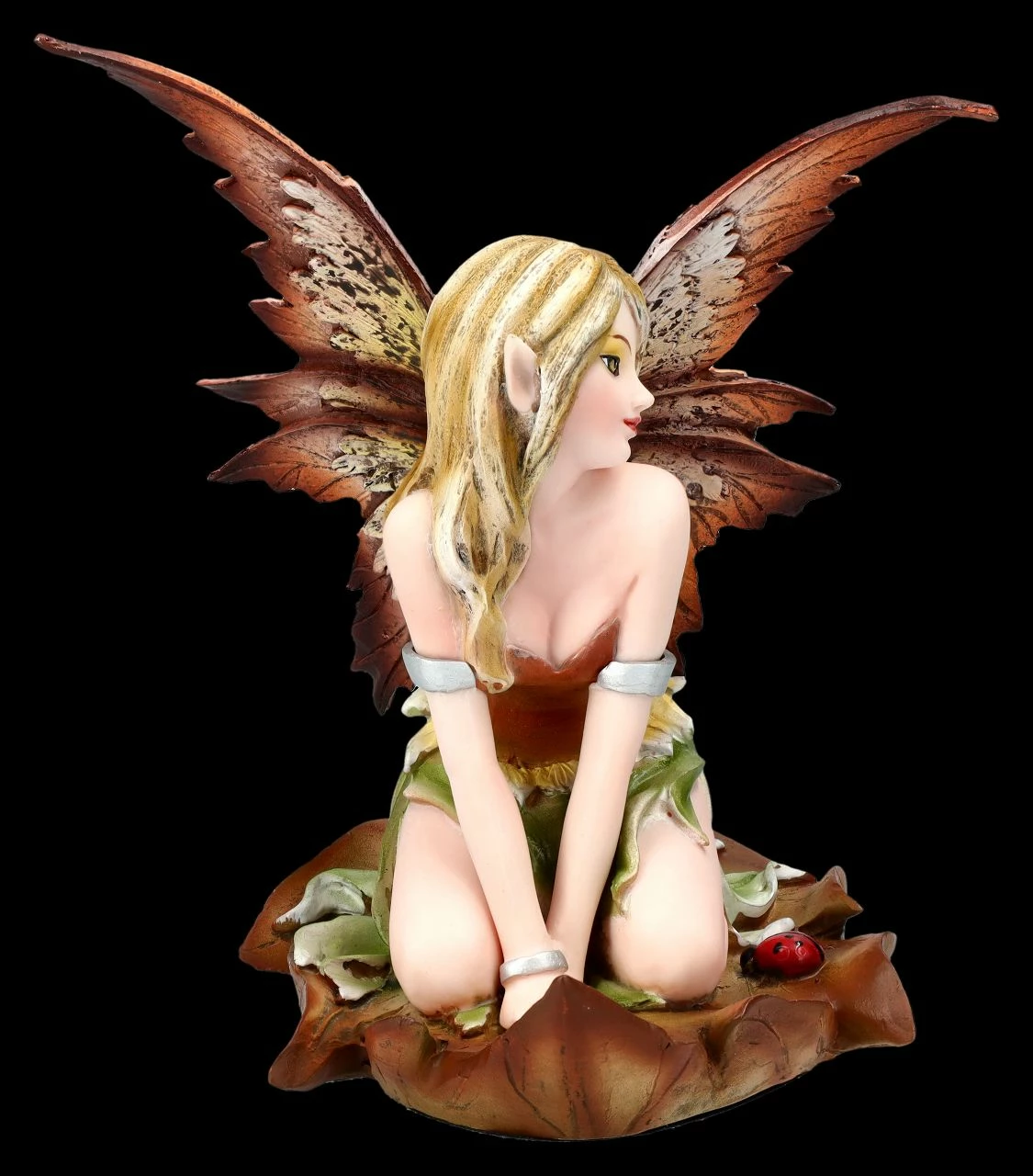 Elfen Figur - Mana Kniet Auf Blatt – Bild 3