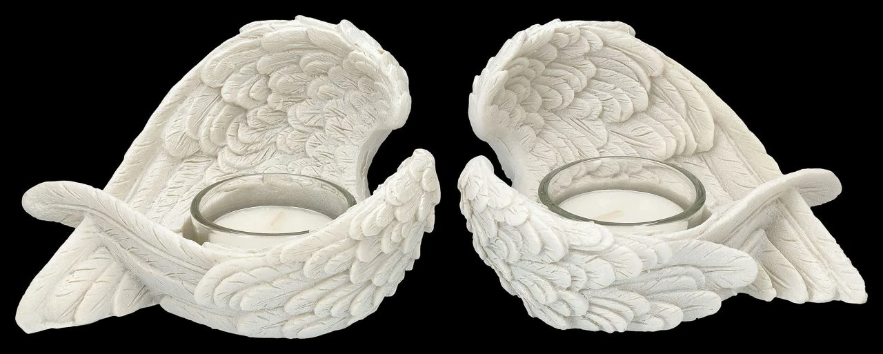 Teelichthalter - Engelsflügel 2er Set – Bild 7