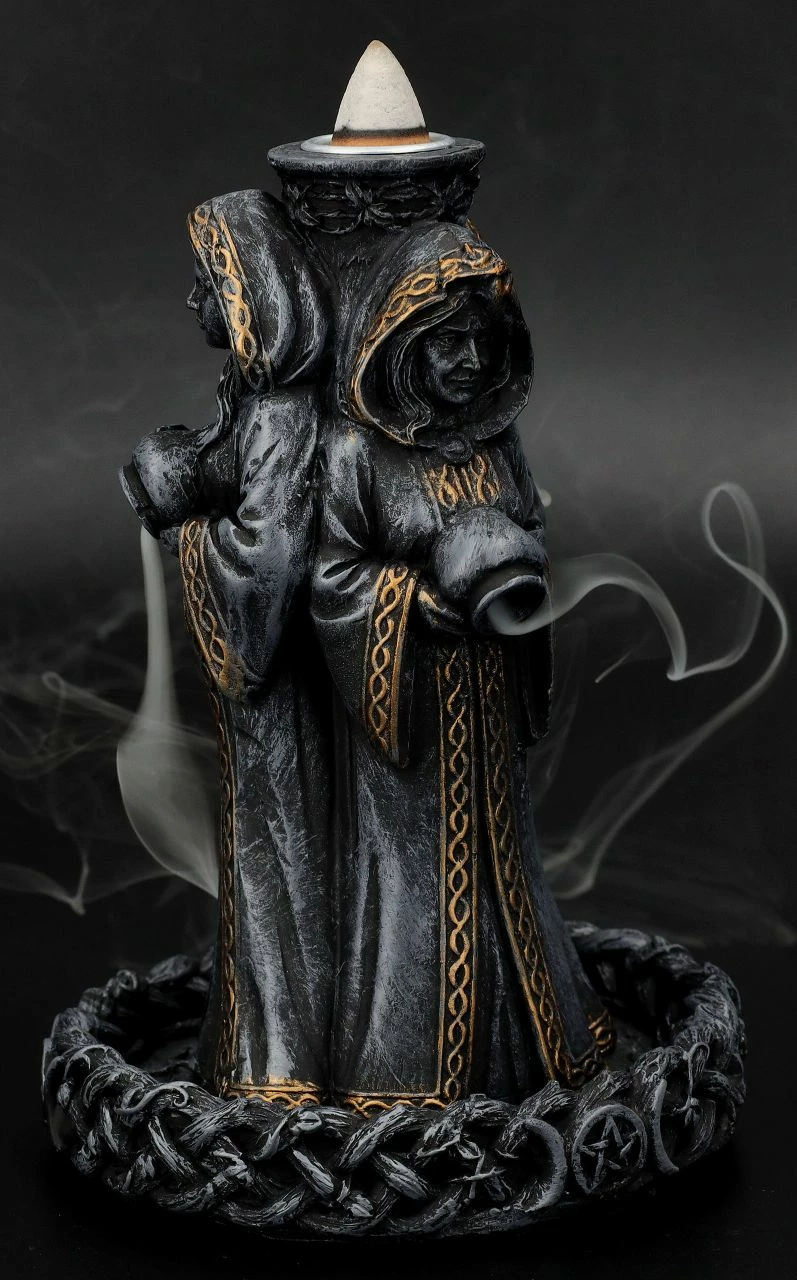 Rückfluss-Räucherhalter - Dreifaltige Hekate – Bild 2