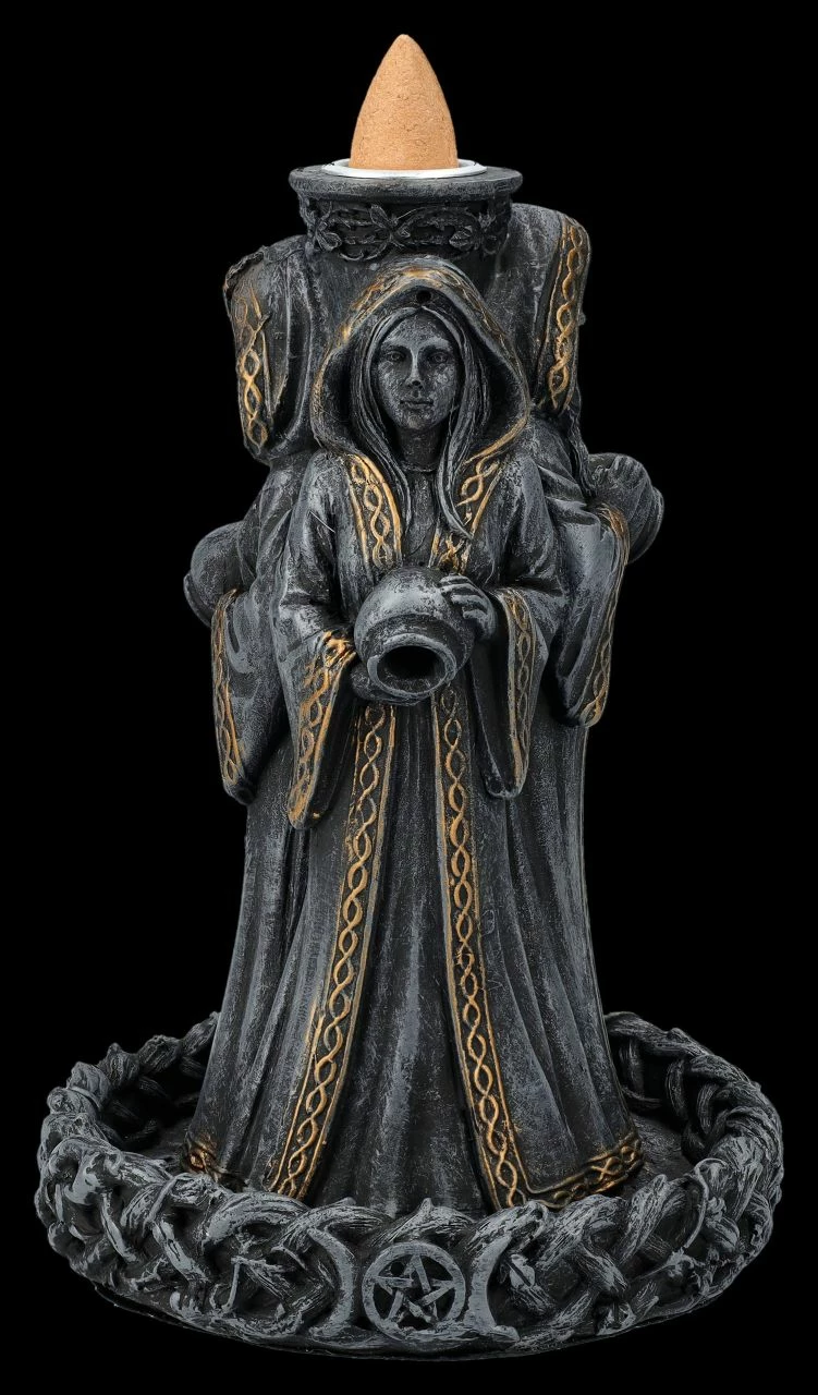 Rückfluss-Räucherhalter - Dreifaltige Hekate – Bild 3