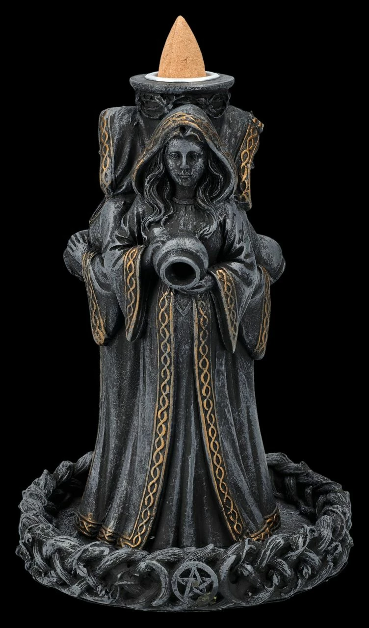 Rückfluss-Räucherhalter - Dreifaltige Hekate