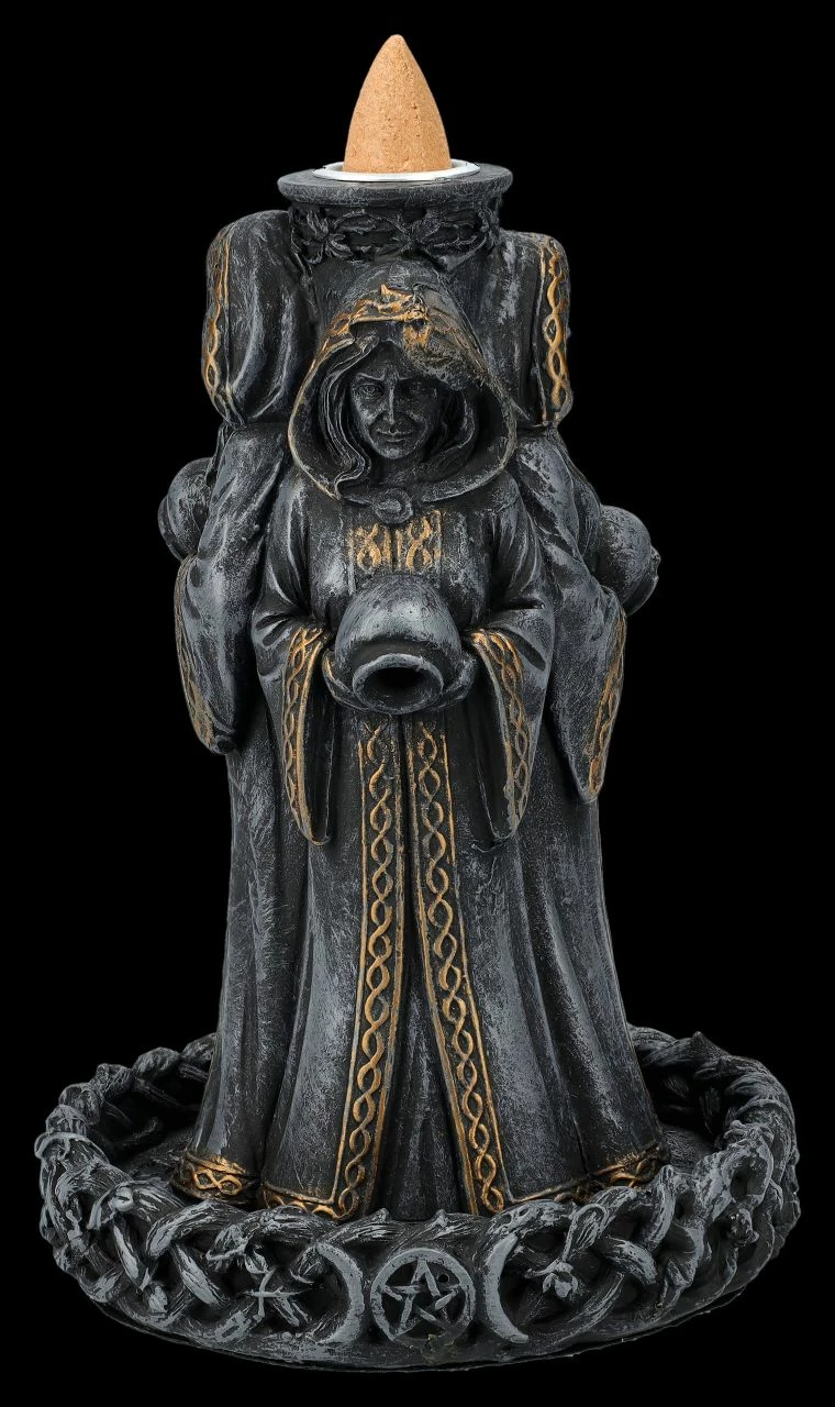 Rückfluss-Räucherhalter - Dreifaltige Hekate – Bild 4