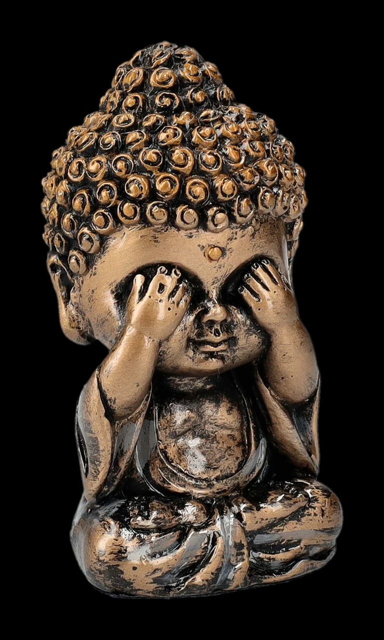 Buddha Figuren - Lustige Mönche Nichts Böses – Bild 5