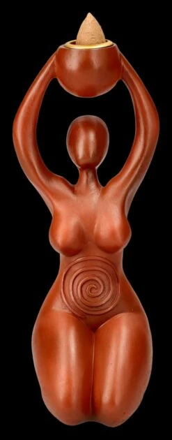 Rückfluss-Räucherhalter - Spiral Göttin Tribut