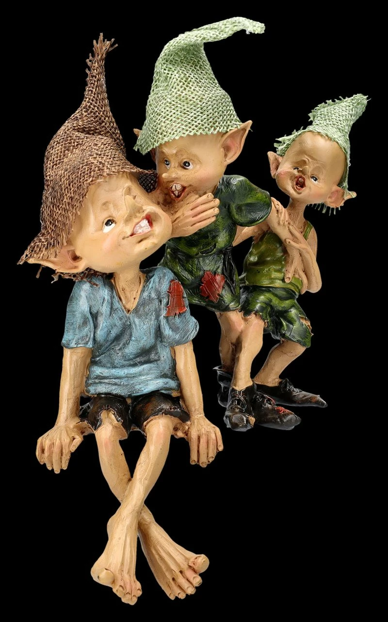 Pixie Kobold Figur - Kantenhocker Flüsterpost – Bild 2