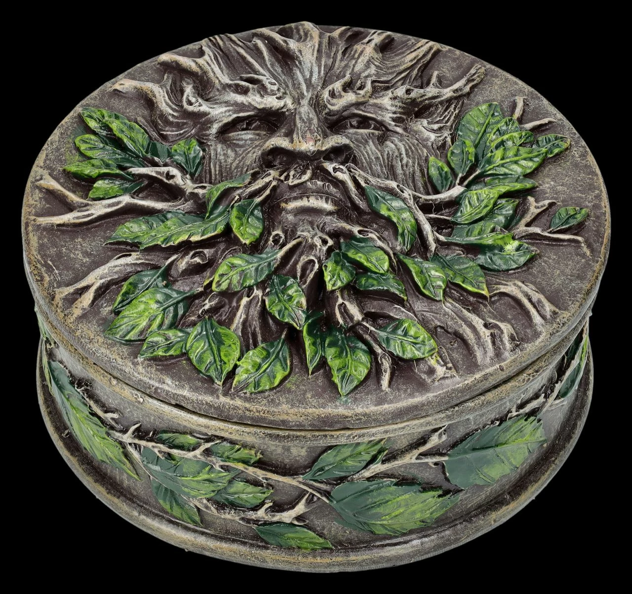 Schatulle Rund - Greenman
