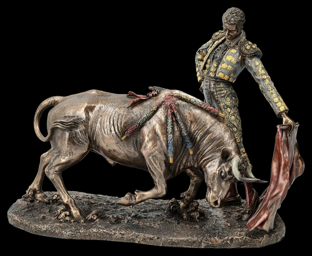 Torero Figuren Set - Matadoren Beim Stierkampf – Bild 2