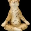 Katzen Figur Beim Yoga - Lotussitz