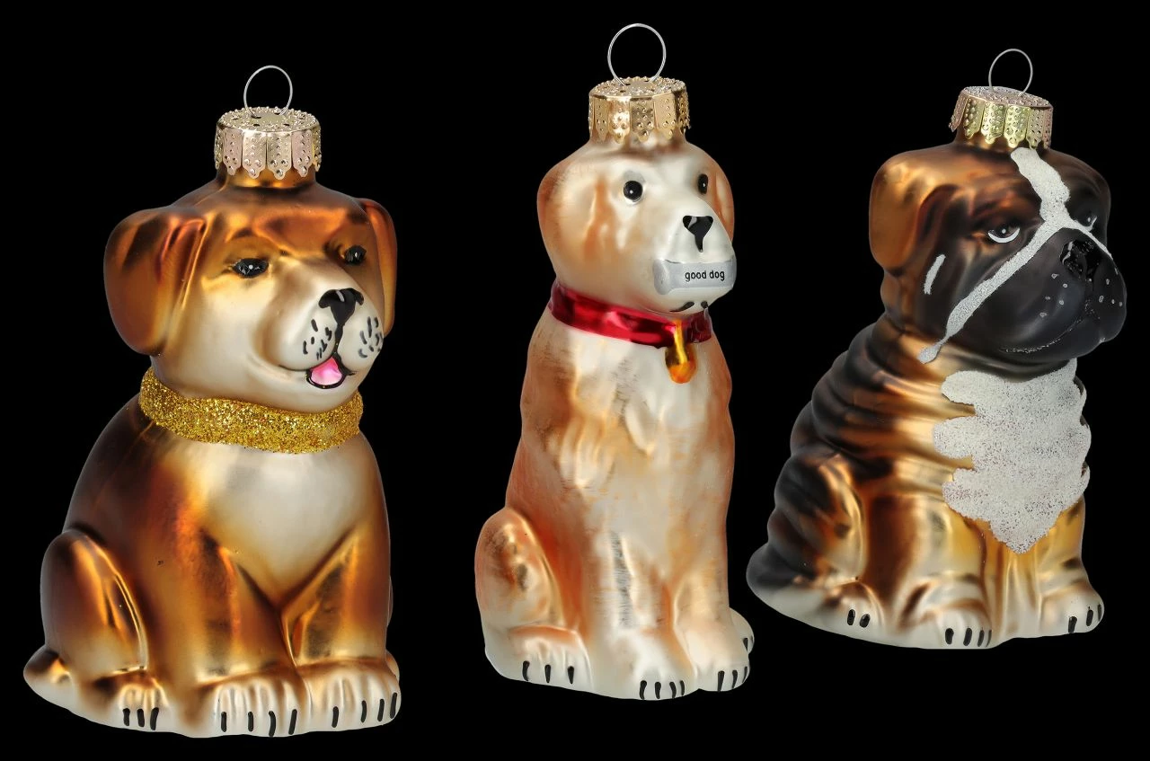 Weihnachtskugeln 3er Set - Hunde – Bild 3