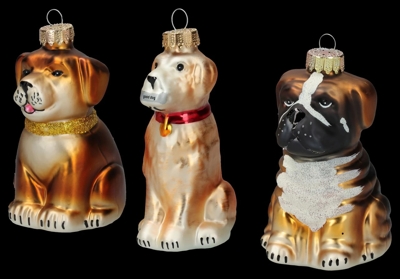 Weihnachtskugeln 3er Set - Hunde – Bild 5