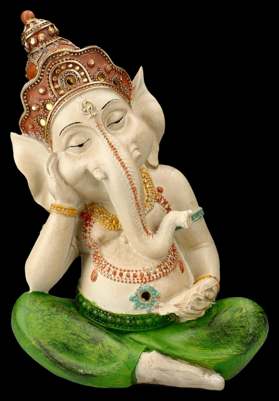 Ganesha Figur Handbemalt - Dösend