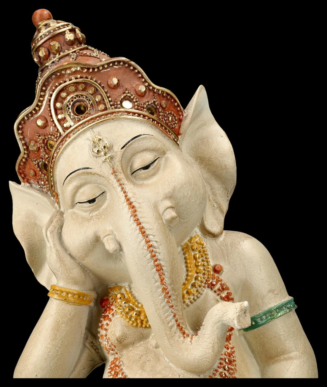 Ganesha Figur Handbemalt - Dösend – Bild 7