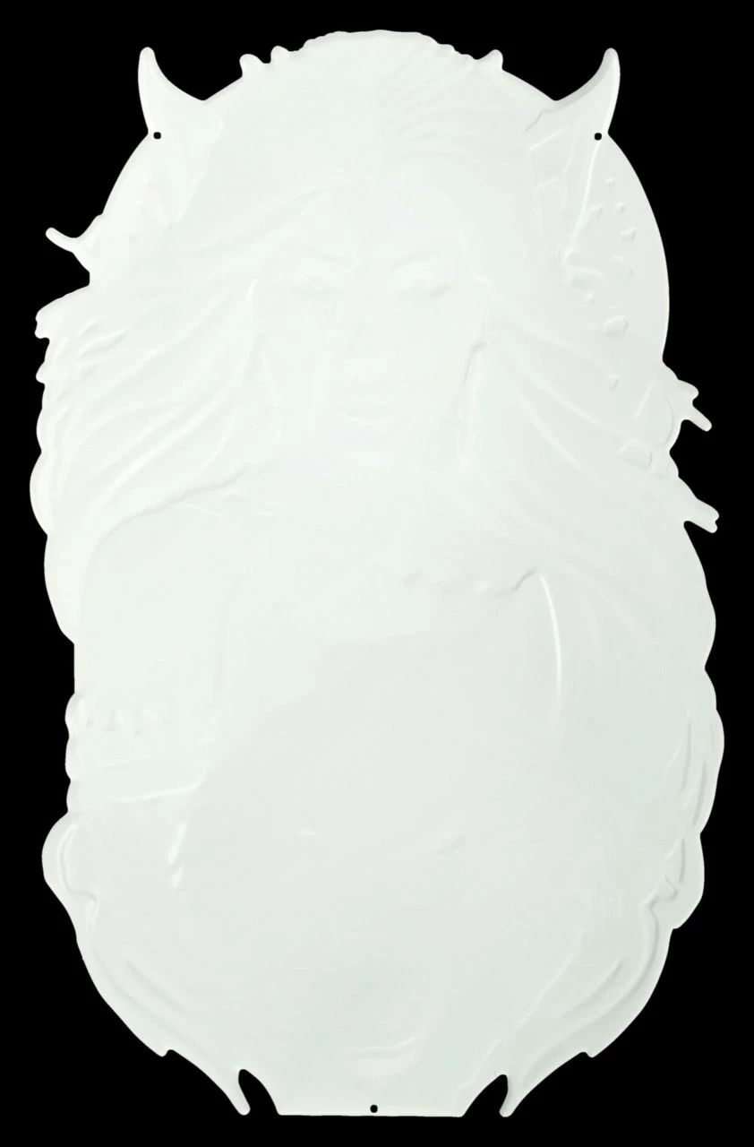 Blechschild - Magische Schönheit Mit Wolf – Bild 4