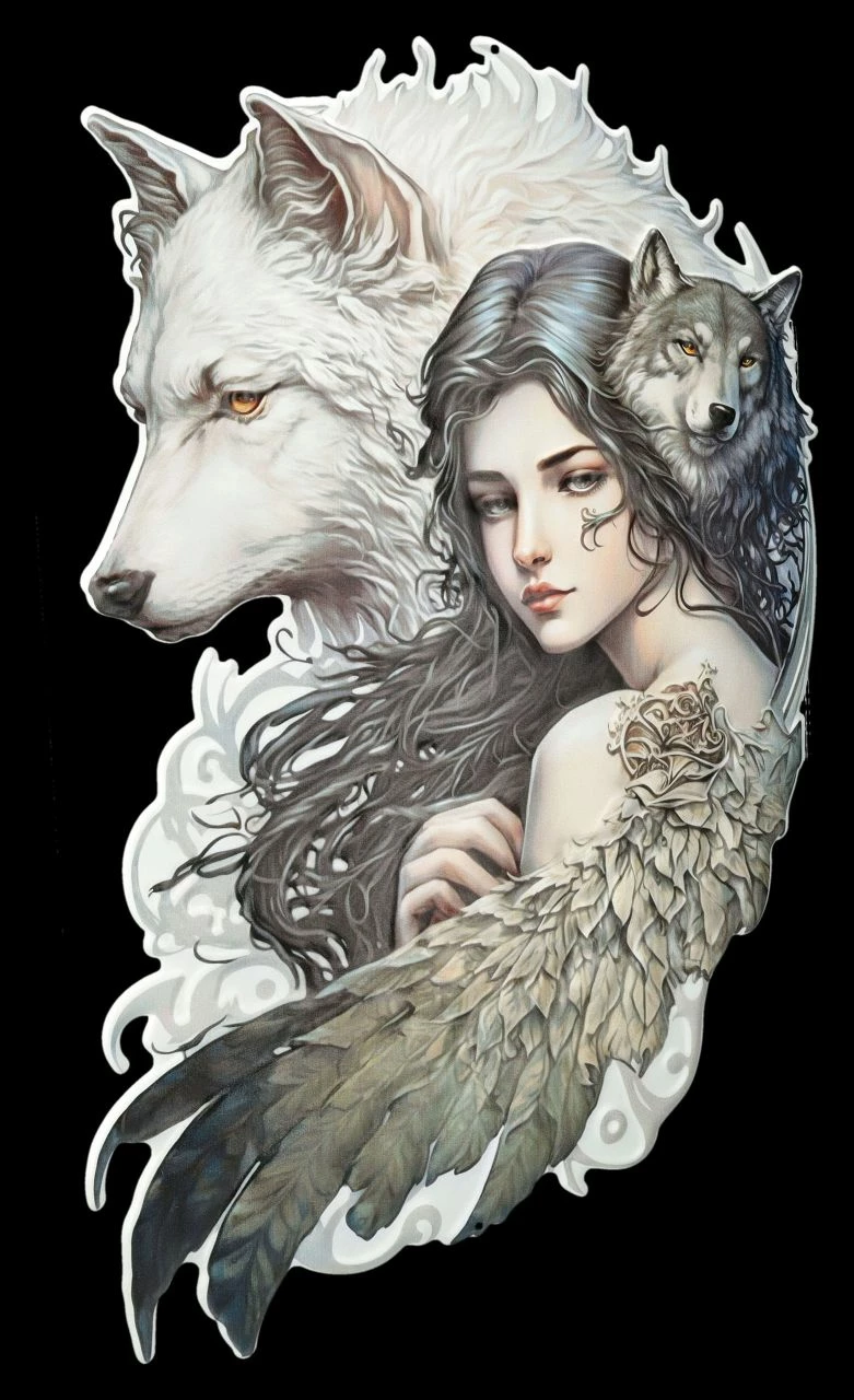 Blechschild - Kiegerin Des Lichtes Mit Flügeln – Bild 2