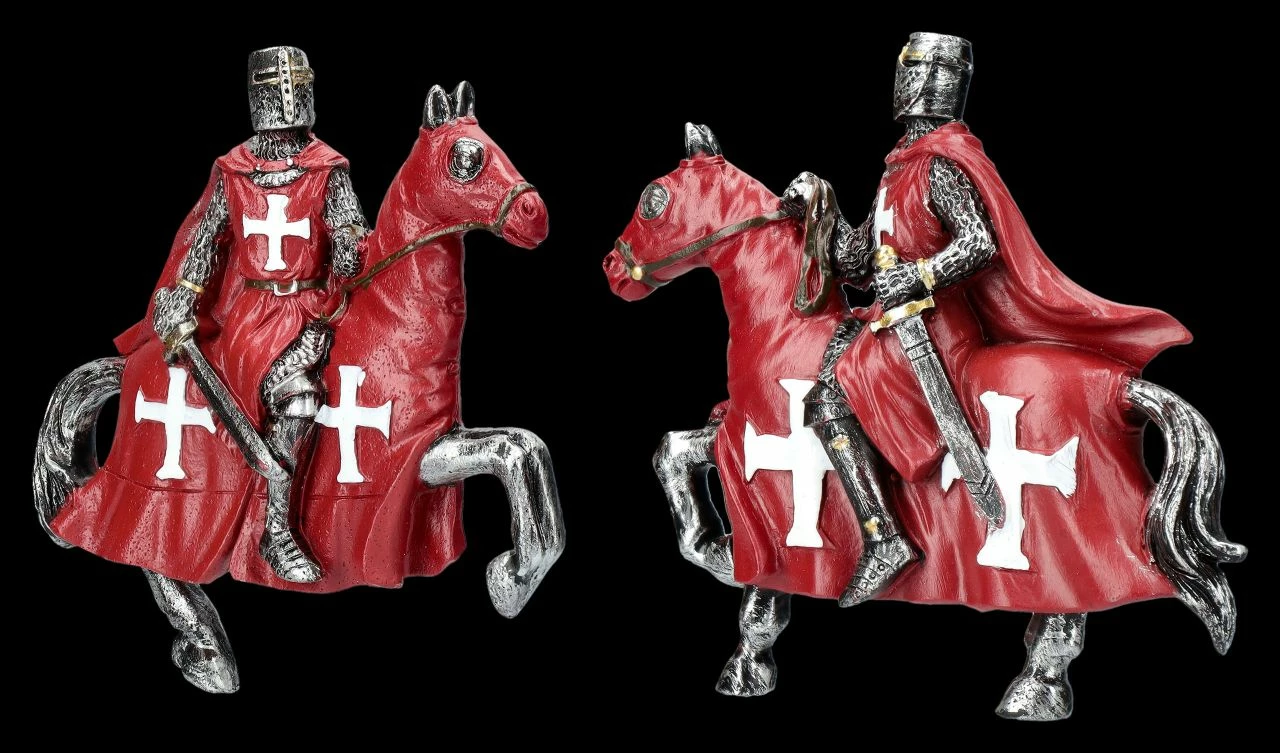 Ritter Magnete 12er Set - Kreuzritter Rot – Bild 7