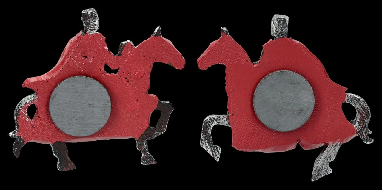 Ritter Magnete 12er Set - Kreuzritter Rot – Bild 4