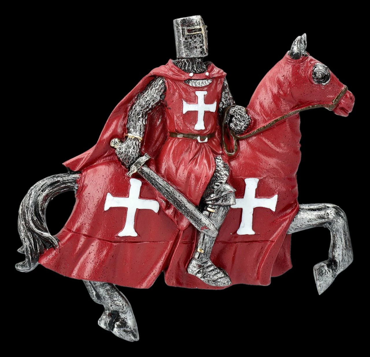 Ritter Magnete 12er Set - Kreuzritter Rot – Bild 5
