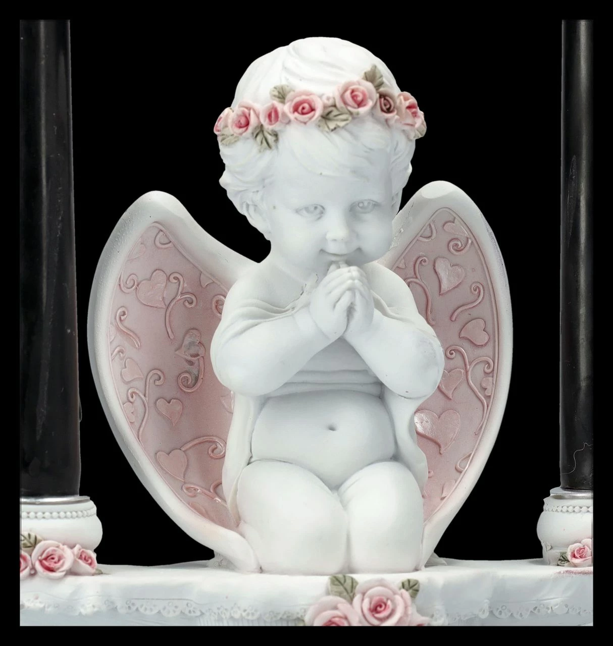 Kerzenhalter Engel - Putte Mit Rosa Rosen â Bild 9