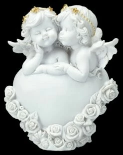 Engel Figur - Putten Mit Herz "Bussi"