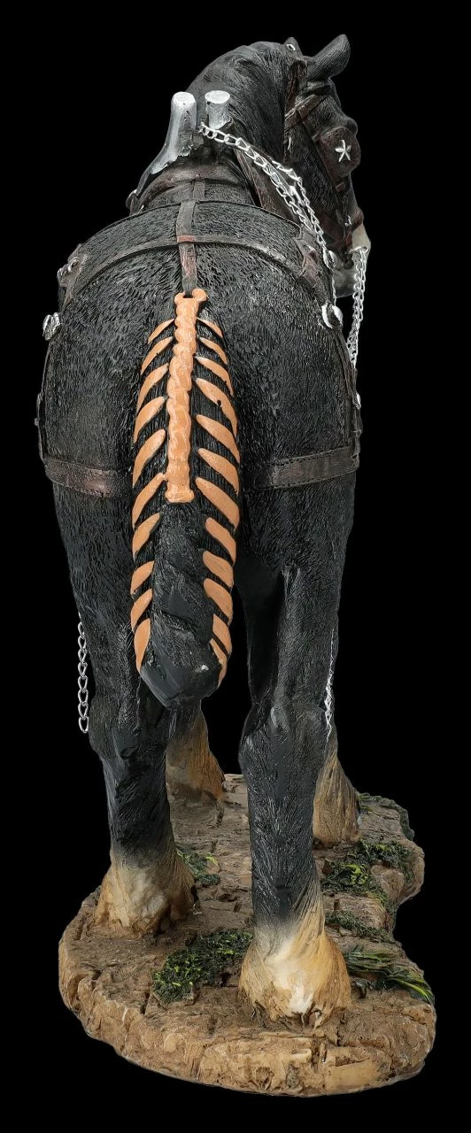 Pferde Figur - Percheron Kaltblut Mit Geschirr – Bild 5
