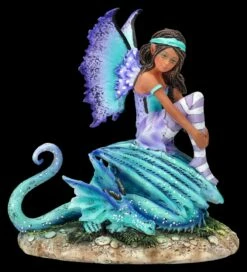 Elfen Figur Mit Drache - Dragon Perch By Amy Brown