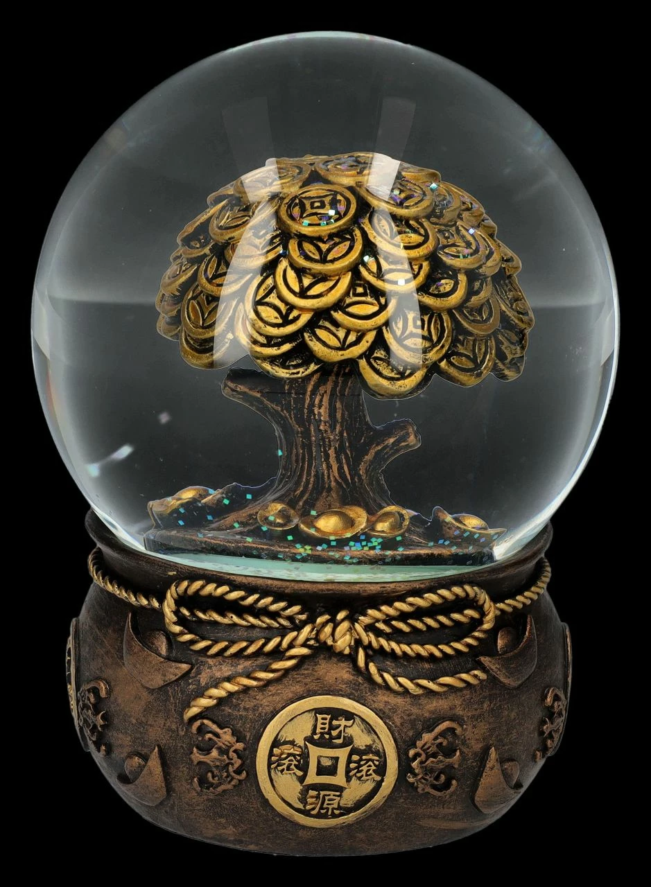 Schneekugel Feng Shui - Geldbaum – Bild 3