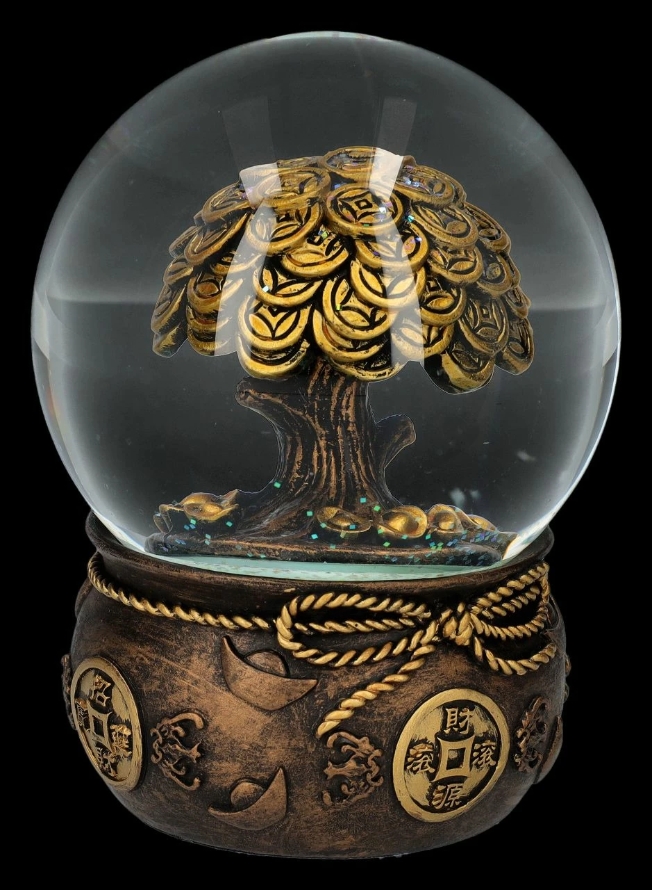 Schneekugel Feng Shui - Geldbaum – Bild 2