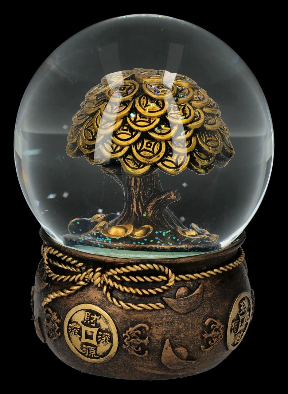 Schneekugel Feng Shui - Geldbaum – Bild 7