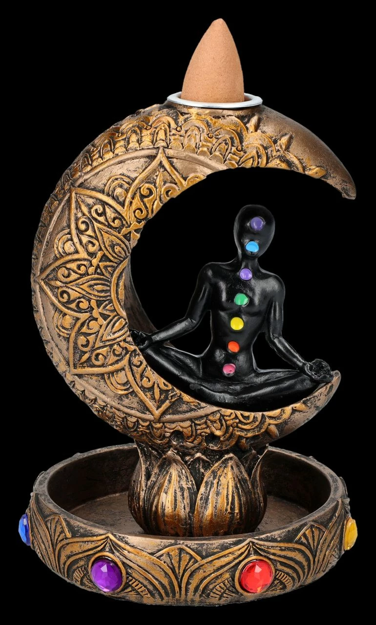 Rückfluss-Räucherhalter - Chakra Mond