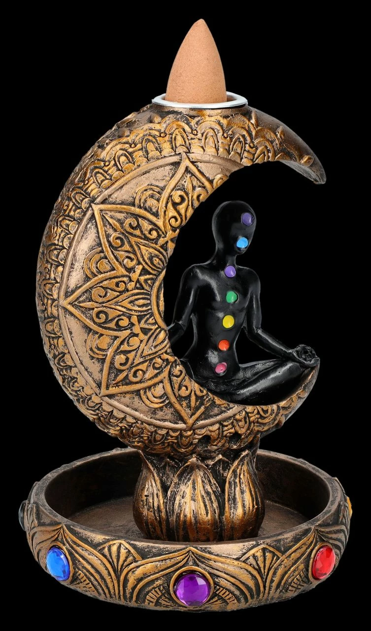 Rückfluss-Räucherhalter - Chakra Mond – Bild 3
