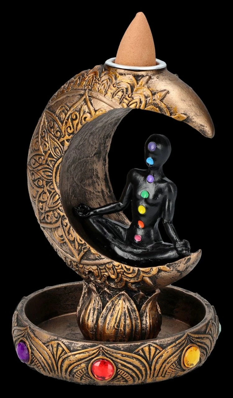Rückfluss-Räucherhalter - Chakra Mond – Bild 7