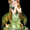 Elfen Figur Klein Grün - Morsana Mit Rosen