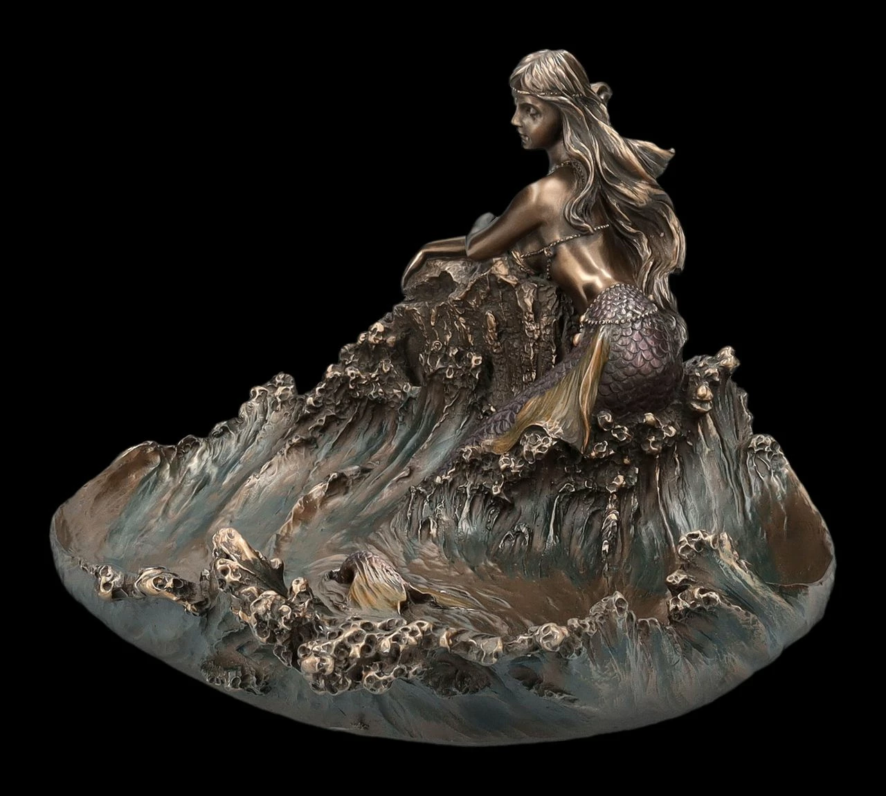 Schale - Meerjungfrau Lehnt An Fels – Bild 3