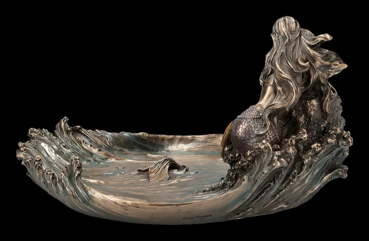 Schale - Meerjungfrau Lehnt An Fels – Bild 4