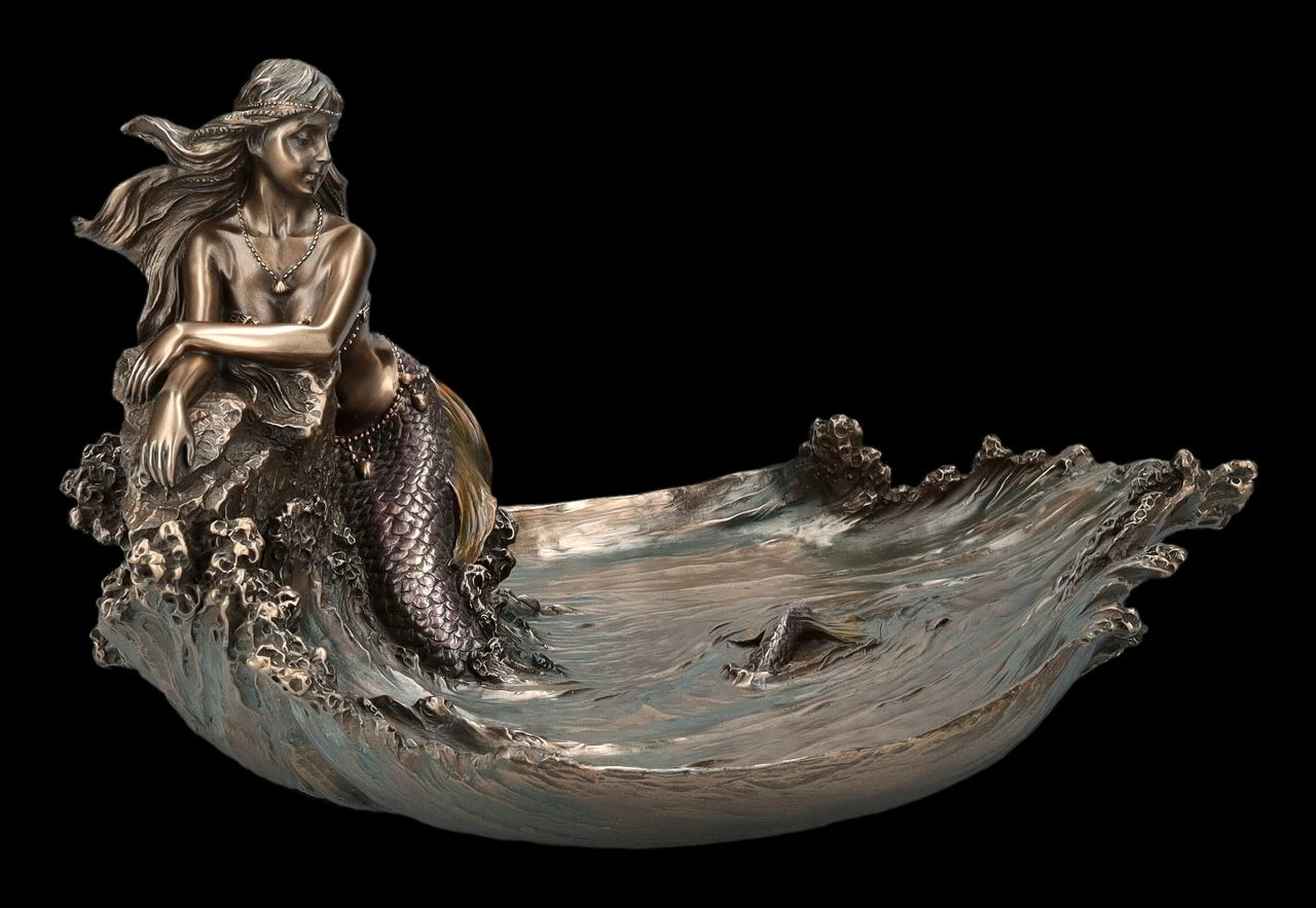 Schale - Meerjungfrau Lehnt An Fels – Bild 6