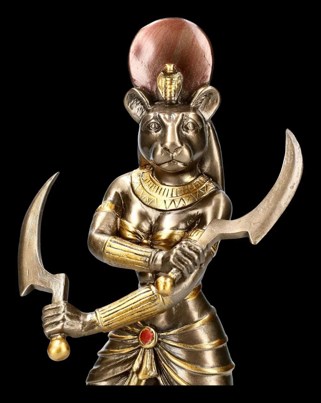 Sachmet Figur - Ägyptische Göttin - Bronziert – Bild 7