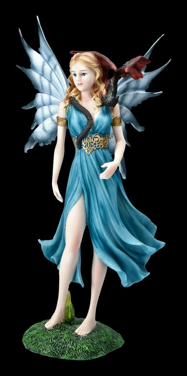 Elfen Figur - Kalia Mit Drache Auf Schulter – Bild 2